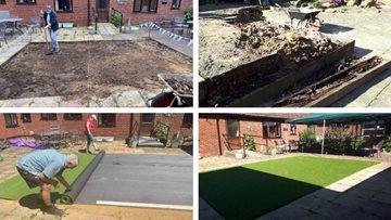 Lincoln care home creates very own bowling green